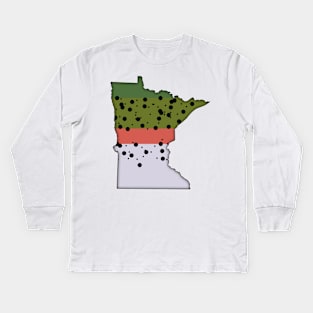 Minnesota Trout Kids Long Sleeve T-Shirt